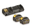 DeWalt Zestaw zasilający 2xDCB546 Ładowarka DCB132