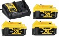 DeWalt Zestaw zasilający 18V akumulator 3x5Ah DCB184 ładowarka