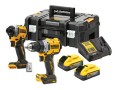 DeWalt Zestaw 2 elektronarzędzi 18V 2x5Ah DCK2051H2T POWERSTACK