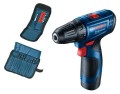 Bosch Wiertarko-Wkrętarka 12V 30Nm 2x2Ah GSR 120-Li Akcesoria