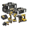 DeWalt Zestaw 4 elektronarzędzi 3x5Ah 18V DCK422P3
