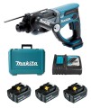 Makita Młotowiertarka 18V 1,9J SDS+ 3x5Ah DHR202RTE3