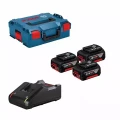 Bosch Zestaw zasilający 18V 3x5Ah ładowarka GAL 18V-40 +LB
